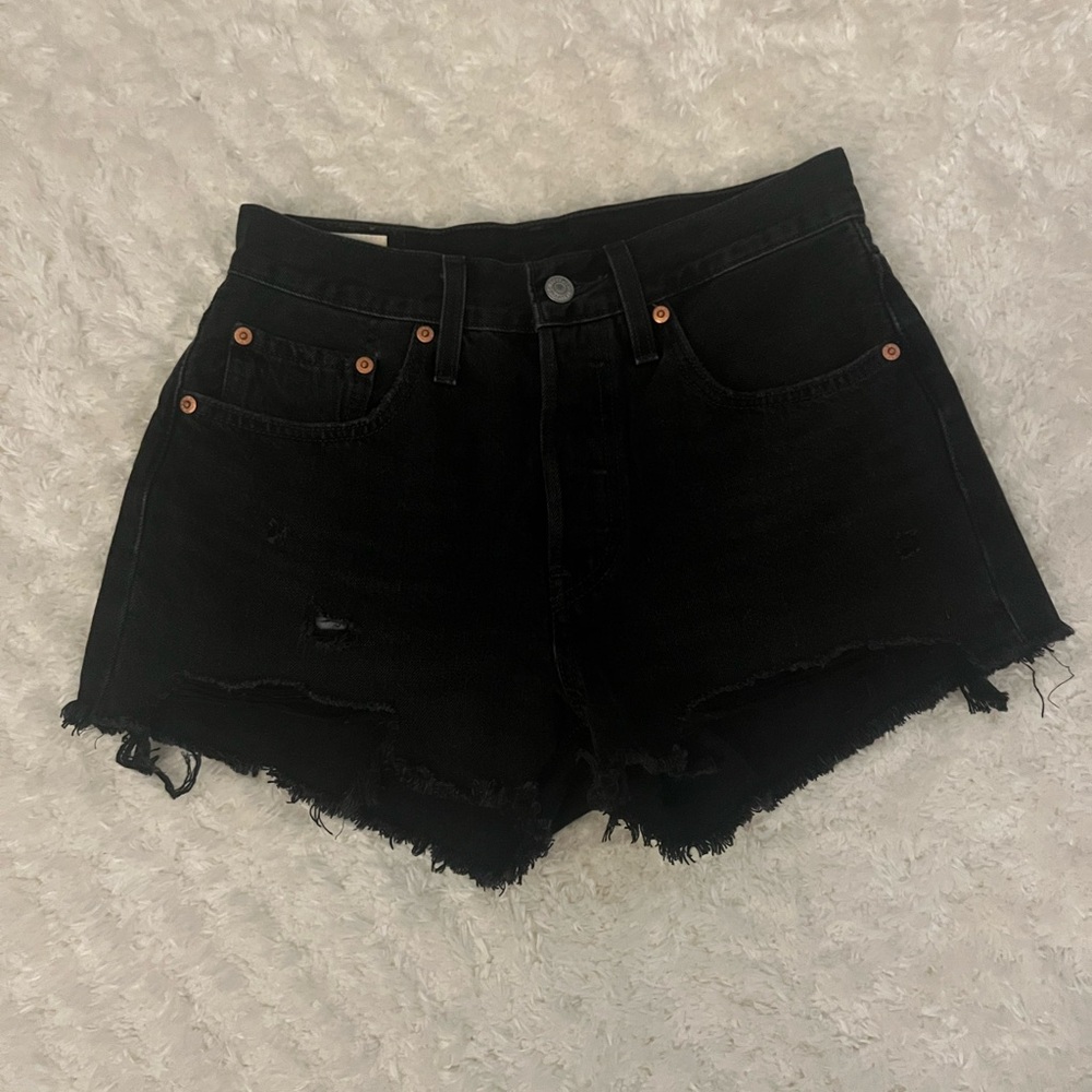Levi's Black 501 Jean Shorts